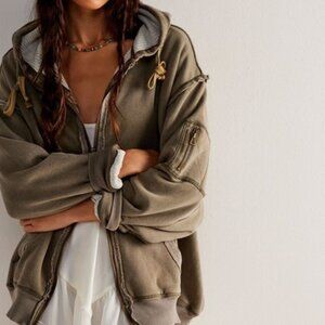 FREE PEOPLE THERMAL LINED HOODIE NEW